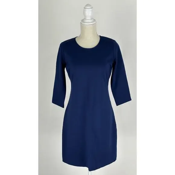 indigo a line dress Indigo Cotton Denim Sleeveless A-Line Mini Dress 44